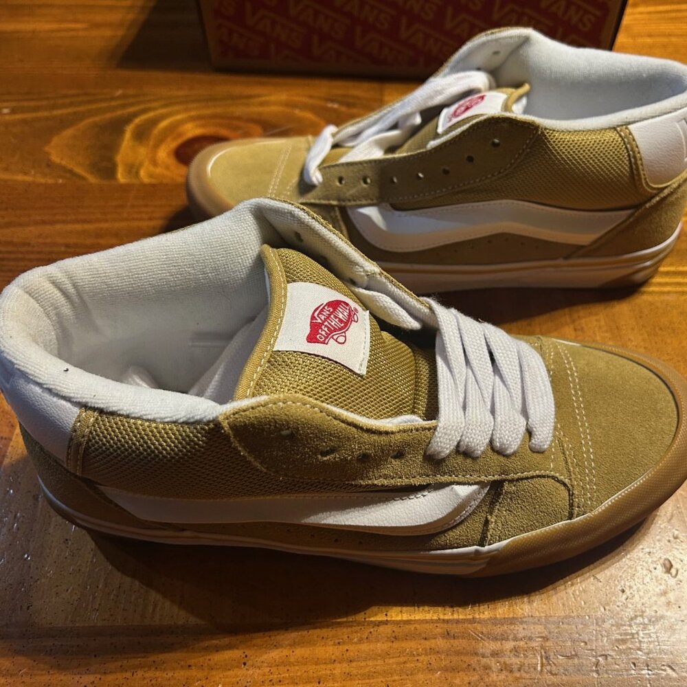 Vans Knu Mid Khaki Gum Men 8.5 Women 10 NEW
